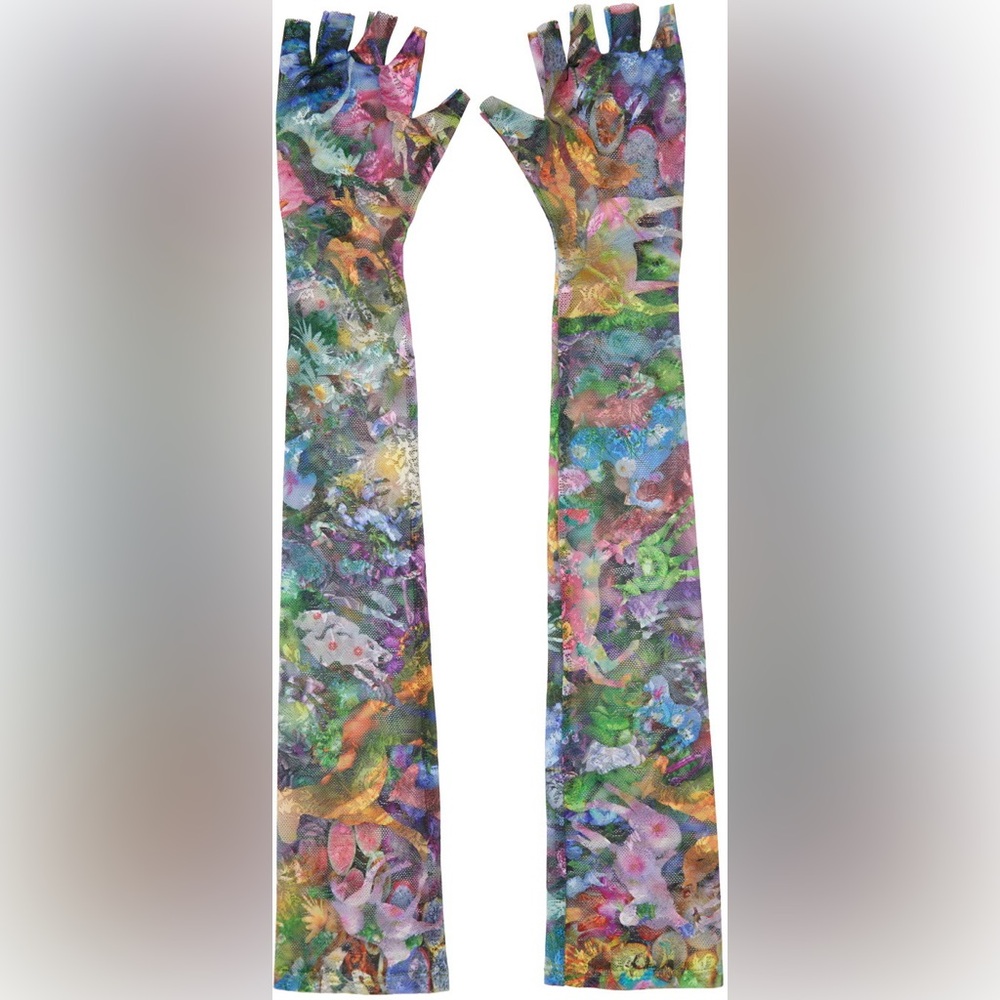 Collina Strada fingerless mesh gloves